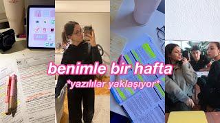 BENİMLE BİR HAFTA! | YAZILILAR YAKLAŞIYOR, DERSHANE, ÖDEVLER, QUİZLER