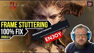 Frame Stuttering 100% Fix (best settings) | Diablo 4