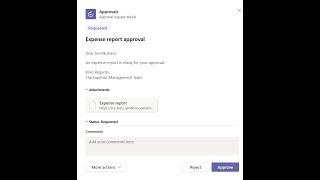 Using Microsoft Teams to approve workflow work items from Dynamics 365 Finance and Operations.