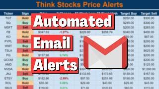 Automated Email Stock Price Alerts With Google Sheets