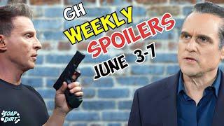 General Hospital Weekly Spoilers June 3-7: Carly Rages at Sonny – Jason Shoots! #gh #generalhospital