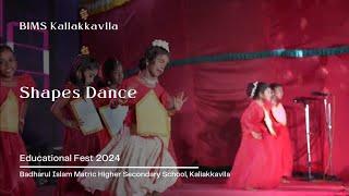 Shapes dance by our 1st and 2nd std students | Educational Fest 2024 | BIMS Kaliakkavila