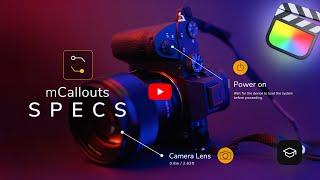 Learn how to use mCallouts Specs Plugin in Final Cut Pro — MotionVFX