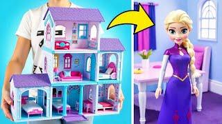 Let's Build Elsa’s Dream Ice Palace ️ Mini Dollhouse Adventure!