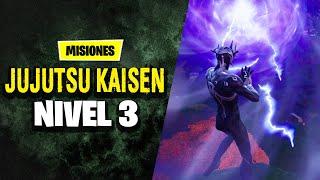 como COMPLETAR LAS MISIONES de JUJUTSU KAISEN NIVEL 3 en FORTNITE | ROMPE LA MALDICION