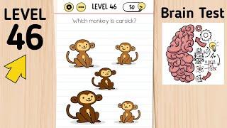 Brain Test Level 46 Which Monkey Is Carsick?