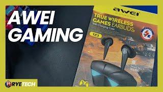 AWEI T23 True Wireless Games Earbuds UNBOXING and QUICK SPECS