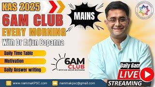 6AM club with Dr Arjun Bopanna Season 2 [Mains edition]