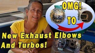 How Did This Engine EVEN Run?!! - Ep. 21 - Elbow and Turbo Replacement