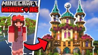 I Built a CASTLE for my AXOLOTL in Hardcore Minecraft - Episode 12