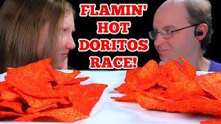 ASMR FLAMIN' HOT DORITOS RACE MUKBANG EATING SOUNDS