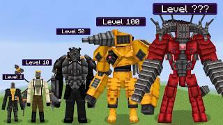 Every Skibidi Drillman Evolution vs Random Mobs! in Minecraft!