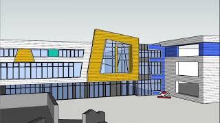 8 Школа 3D модель в SketchUp