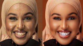 High-End Skin Retouching For Begginer | Frequency Separation Photoshop Tutorial