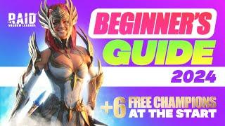 NEW Raid Shadow Legends Beginner's Guide 2024  Starting Guide + 6 FREE Champs & Beginner PACK