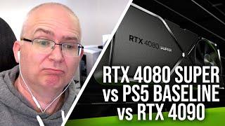 RTX 4080 Super vs PS5 Baseline vs High-End Graphics Showcases