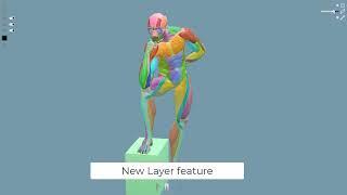 Anatomy In Poses app is now having LAYERS