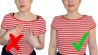 How to reduce the neck in 2 minutes WITHOUT a SEWING MACHINE!