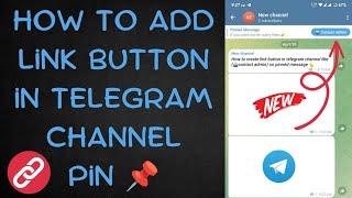 How to create link button in telegram channel | add link button on telegram channel | #telegram
