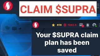 How to claim SUPRA on mobile browser