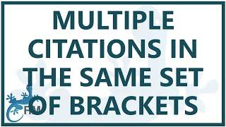 Endnote: two or more in-text citations in the same set of brackets