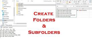 Create Folders Sub Folders using batch file |MD cmd |notepad ||bat file