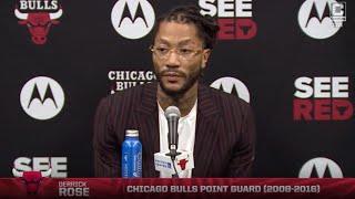 Derrick Rose Full Press Conference Ahead Of Derrick Rose Night | CHSN Chicago Bulls