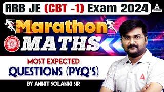RRB JE 2024 Maths Marathon | RRB JE Maths Most Expected Question | By Ankit Solanki Sir