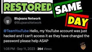YouTube Channel HACKED & RECOVERED Same Day with 2 Steps