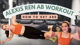 Trying Alexis Ren's Ab Workout| GETTING ABS?