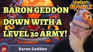 Baron Geddon Boss Guide - Chimaera Strategy at Level 20 - Molten Core Raid F2P - Warcraft Rumble