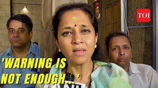 'I and TMC are moving a privilege motion': Supriya Sule on Bidhuri