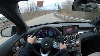 2021 Mercedes Benz C300 POV Test Drive and impressions