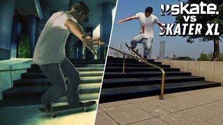 SKATE 1 vs SKATER XL - A Downtown Comparison Video