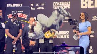 GERVONTA DAVIS BUSTS SICK BACKFLIP ON FRANK MARTIN AFTER WEIGH IN!