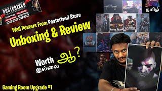 Unboxing and Review Wall Posters from Posterized store Gaming room upgrade #1 (Parasitic Gamer)