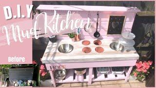 DIY MUD KITCHEN | HOW TO MAKE A MUD KITCHEN | UPCYCLING