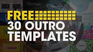 30 Outro Templates Free | After Effects | 2016