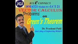 Problem on Green's Theorem | Line Integration | Vector Calculus | Dr Prashant  Patil | LCT21