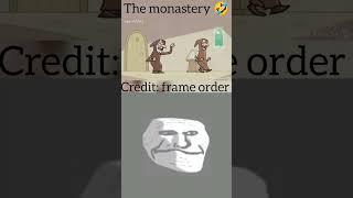 The monastery  | troll face || #shorts #funny #youtubeshorts