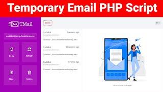 How to create unlimited temporary email website TMail Domain Temporary Email System Installation