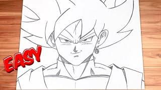 How to Draw Black Goku Step by Step with Pencil - Dragon Ball Tutorial For Beginners