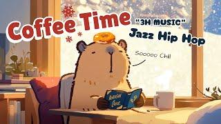 Winter's warm study ️+ Capybara Coffee Time ️ Lo-fi Jazz HipHop / Chillhop / Study to Relax to...