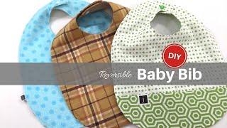 DIY BABY BIB Tutorial | Reversible