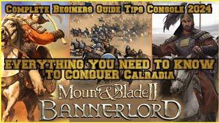 Mount & Blade 2 Bannerlord Ultimate Early Game Tips (2024 Console)