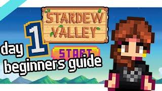 Day 1 Beginners Guide Stardew Valey