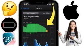 iOS 18.1.1 - Fix Battery Drain on iPhone