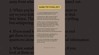 Dark psychology ?