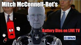 Mitch McConnell Bot's Battery Dies on LIVE TV