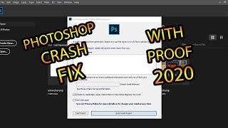 How to Fix - Photoshop CC 2020 crashes when creating a new file